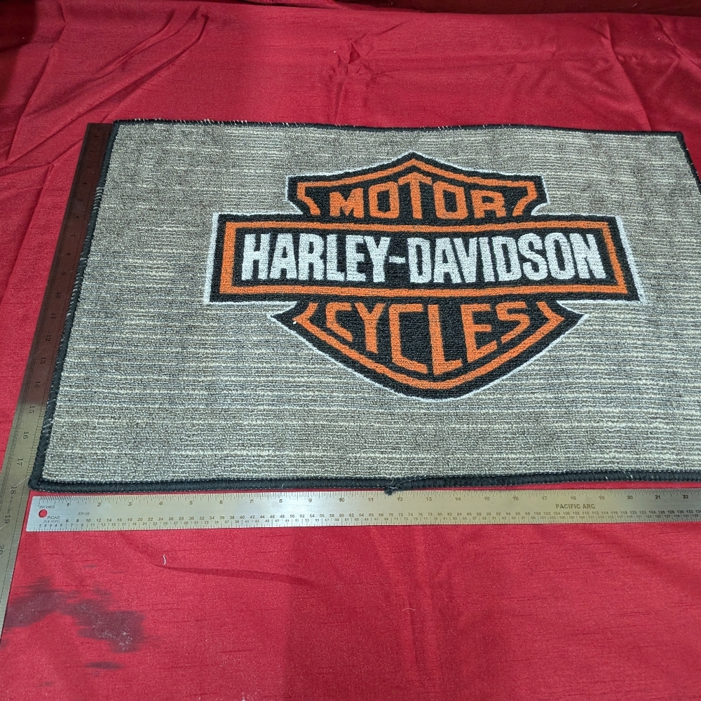 Harley-Davidson Red and Black Fabric
